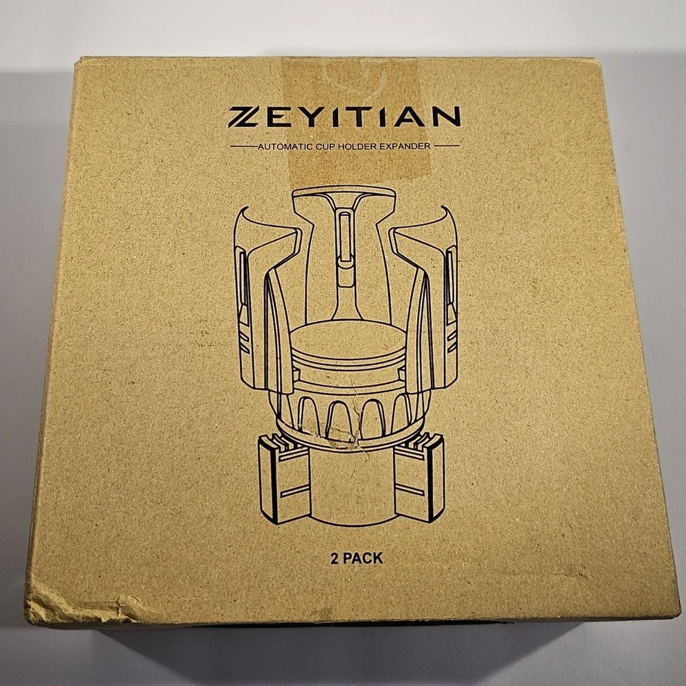 ZEYITIAN Cup Holder Expander Automatic‎ / Large Up To  50oz / Black / Auto Lock